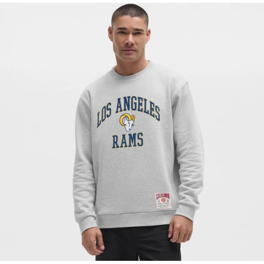 Lululemon Los Angeles Rsms Steady State Crewneck Sweatshirt Heather Grey Mens L